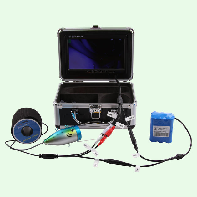 Draagbare Onderwatercamera, Fishfinder-camera Professionele CVBS-formaat HD- transmissie Onderwaterviscamera met Vislijn voor Boot (20 meter Draagbare Onderwatercamera, Fishfinder-camera Professionele CVBS-formaat HD- transmissie Onderwaterviscamera met Vislijn voor Boot (20 meter