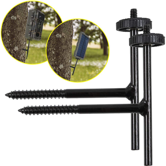 2-Pack Trail Camera Mount Tree Holder, Universal Wildlife Cams Mounting Stand, Quick Supporter, animal Camera Accessories.