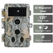 2-Pack Trail Wildlife Cameras & Field Tree Cams 32MP 1296P Video 0.1s Fast Trigger Speed Motion Activated Waterproof Photo & Video Model | A262