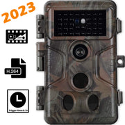 Game Trail Wildlife Cameras No Glow 32MP Photo 1296P H.264 MP4 Video 100ft Night Vision Motion Activated 0.1S Trigger Speed Waterproof Time Lapse