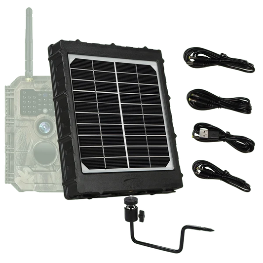Solar Panel Kit with 8000mAH Rechargeable Lithium Battery Output 12V/6V/9V for Trail Cameras, Sports Action Camera and Network Cameras | BL8000