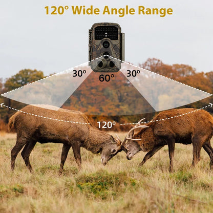 2-Pack Trail & Game Camera 64MP 4K  No-Glow Night Vision 100ft 0.1s Trigger Speed Waterproof for Wildlife Observing & Backyard Security | T306 Dark Camouflage