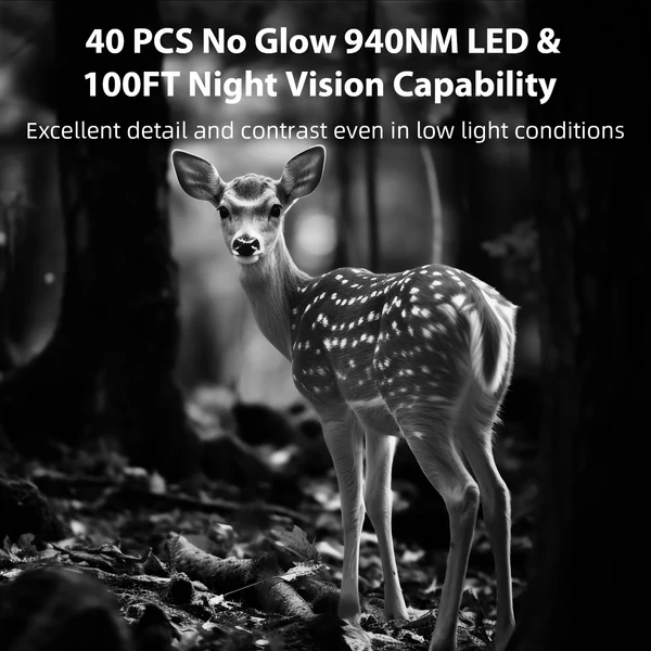 2-Pack Trail & Game Camera 64MP 4K  No-Glow Night Vision 100ft 0.1s Trigger Speed Waterproof for Wildlife Observing & Backyard Security | T306 Dark Camouflage