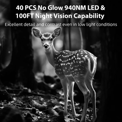 2-Pack Trail & Game Camera 64MP 4K  No-Glow Night Vision 100ft 0.1s Trigger Speed Waterproof for Wildlife Observing & Backyard Security | T306 Dark Camouflage