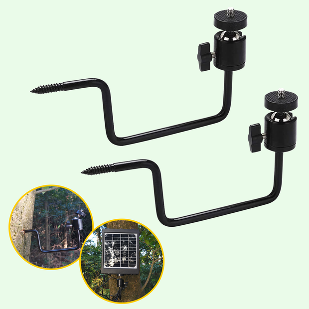 2-Pack Mount Tree Holder, 360 Degree Adjustable Game Camera Mounting Stand
