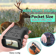 Mini Night Vision Binocular Camera 12MP 1080P Starlight Distance to 300M with 2.4" TFT for Hunting Hiking Camping Climbing