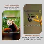 Blazevideo 390GA Red 4G LTE Cellular Trail Camera 48MP 1296P Night Vision Motion Activated No Glow Waterproof