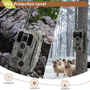 4G LTE Cellular Wildlife Trail Animal Camera mit Sim Karte 32MP 1296P Night Vision Motion Activated No Glow Waterproof