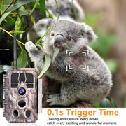 2-Pack Wireless WIFI Wildlife Trail Cameras 32MP Picture 1296P Video for Home Farm Field Security Night Vision Motion Activated Waterproof | A280W