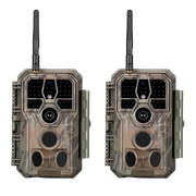 2-Pack WIFI Game Trail Cameras 32MP Photo 1296P Video for Wildlife Hunting and Backyard Security Night Vision Motion Activated Waterproof | A280W