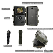 Game Trail Wildlife Cameras No Glow 24MP Photo 1296P H.264 MP4 Video 100ft Night Vision Motion Activated 0.1S Trigger Speed Waterproof Time Lapse.