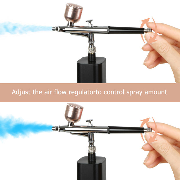 Cordless Airbrush Kit with Compressor, 30PSI Handheld Mini Air Brush Gun Set, Portable High Pressure Air Brushes for Draw, Make up, Model kit, Graffiti