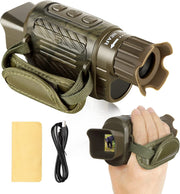 Night Vision Monocular & Goggle 1080P Full HD 1000ft Viewing Range Day & Night Viewing for Hunting, Camping, Surveillance