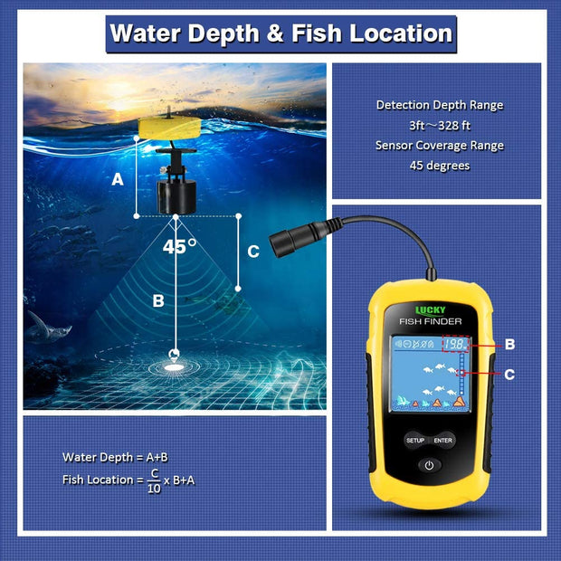 Portable Fish Finder Handheld Fish Finder Fish Location and Water