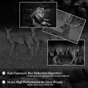 10-Pack Game Trail Wildlife Cameras 24MP Photo 1296P MP4 Video 100ft Night Vision Motion Activated 0.1S Trigger Speed Waterproof No Glow Time Lapse.
