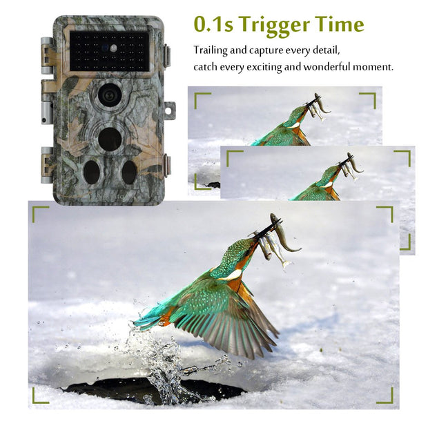 2-Pack Trail Wildlife Cameras & Field Tree Cams 24MP 1296P Video 0.1s Fast Trigger Speed Motion Activated Waterproof Photo & Video Model.