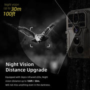 Trail Game Wildlife Cameras A280 32MP 1296P Video 100ft Night Vision 0.1S Trigger Motion Activated Waterproof Animal Hunting Field Cams
