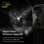 5-Pack A280 Trail Game Wildlife Cameras 24MP 1296P Video 100ft Night Vision 0.1S Trigger Motion Activated Waterproof Animal Hunting Field Cams