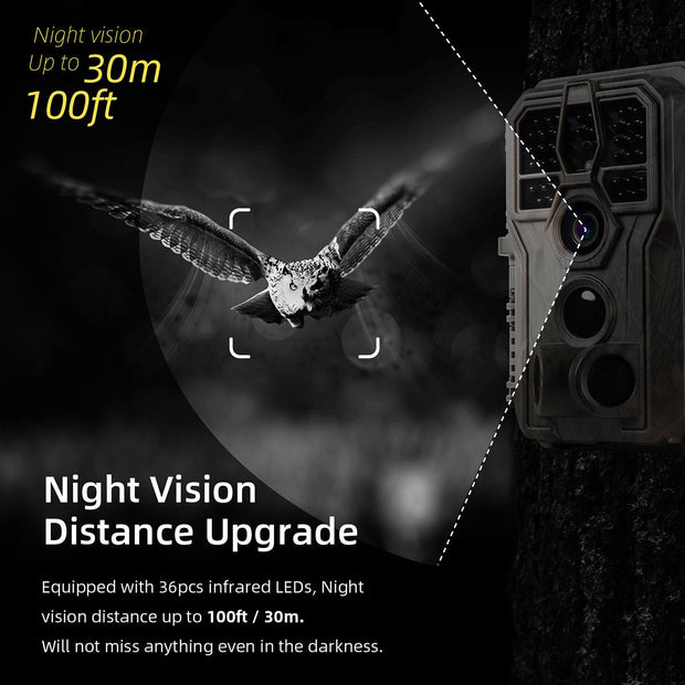 5-Pack A280 Trail Game Wildlife Cameras 32MP 1296P Video 100ft Night Vision 0.1S Trigger Motion Activated Waterproof Animal Hunting Field Cams