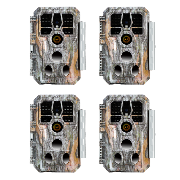 2-Pack Trail Game Wildlife Cameras 32MP 1296P Video 100ft Night Vision 0.1S Trigger Motion Activated Waterproof Animal Hunting Field Cams | A280
