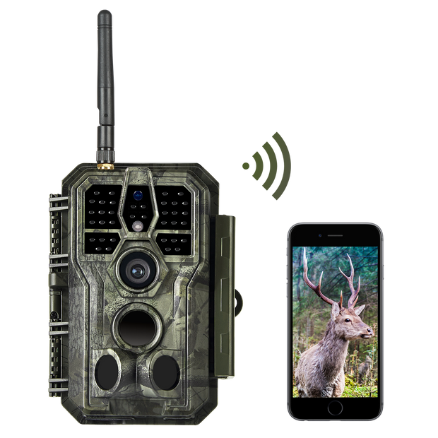 2-pack Wireless WIFI Wildlife Trail Camera 32MP Photo 1296P Video Security Farm Camera with Night Vision Motion Activated No Glow Waterproof | A280W