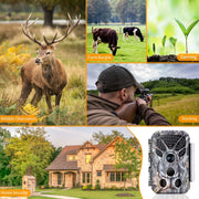 2-Pack 4K 2160P 30fps Video 32MP Photo Trail Camera with Audio and Motion Detector Night Vision up to 100ft, 0.1s Trigger Speed, Waterproof | T326 Grey
