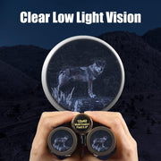 12x42 HD Binoculars, Large View Lens with Clear Low Night Vision IPX7 Waterproof Multi Coated Field 5.6° for Outdoor camping, Bird Watching