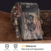 4-Pack Camouflage Game & Trail Wildlife Animal Cams 24MP 1296P H.264 Video No Glow Infrared Motion Activated IP66 Waterproof Photo and Video Model.